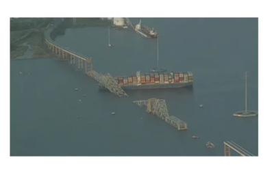 انهيار جسر فرانسيس سكوت كي في بالتيمور في ولاية ميريلاند والبحث جارٍ عن مفقودين